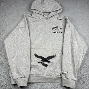 Zach Bryan Philadelphia Eagles Graphic Hoodie Gray Men's XL 2024 Tour